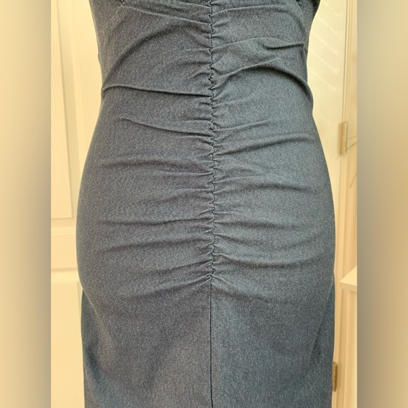 Like new! Stop Staring Denim Dress - Pin Up Style Sheath MIDI Dress - Picture 4 of 14